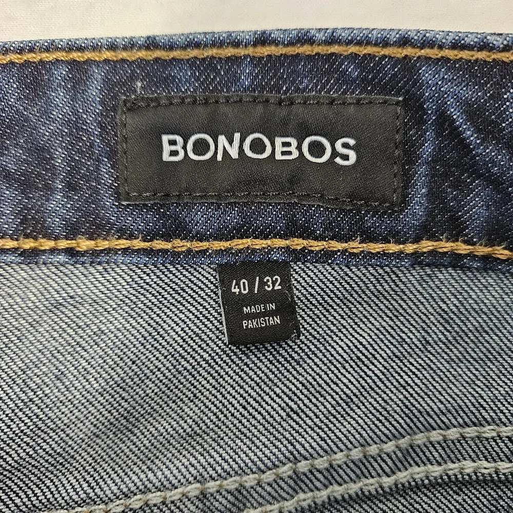 Bonobos Mens Jeans 40x32 Slim Dark Wash